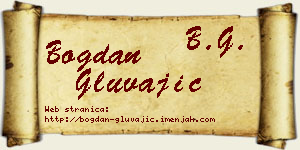 Bogdan Gluvajić vizit kartica